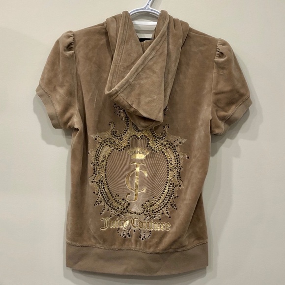 Juicy Couture Other - Juicy Couture Short Sleeve Velour Zip Up Hoodie
